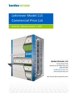 Price List Model 115 1-1-2013.xlsx