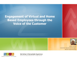 Engagement of Virtual and Home Based Employees through the