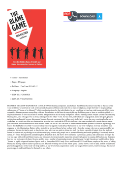 (Read) The Blame Game: How the Hidden Rules of