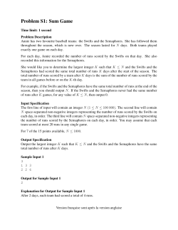 Problem S1: Sum Game