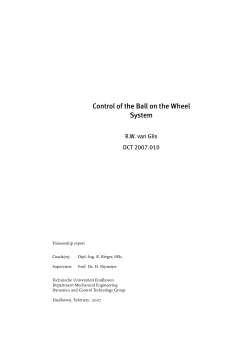 Control of the Ball on the Wheel System