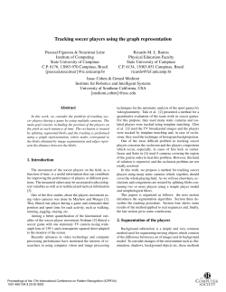 Tracking soccer players using the graph representation