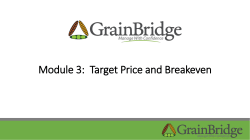 Module 3: Target Price and Breakeven