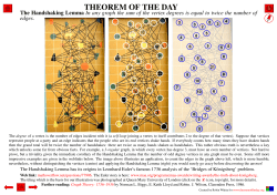 The Handshaking Lemma