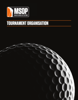 tournament organisation - Major Series of Putting