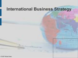 International Business Strategy