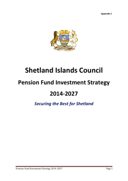 Pension Fund Investment Strategy