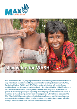 Max Value for WASH