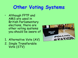 Single Transferable Vote