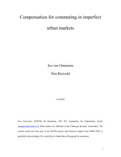 Recruitment, Job Search and Commuting Costs: an Equilibrium Model