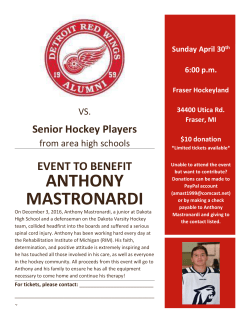 Event to benefit Anthony Mastronardi