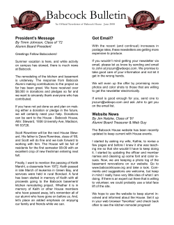 June 2008 - Babcock House