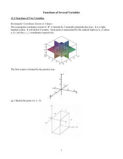 Functions of Several Variables