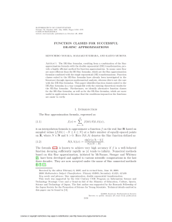 FUNCTION CLASSES FOR SUCCESSFUL DE