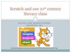Scratch and 21st century literacy class