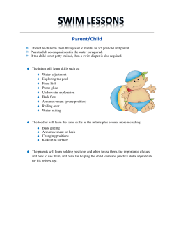 Swim Lesson Level Descriptions - City of Jerseyville Parks and