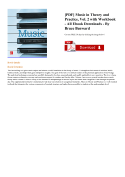 Music in Theory and Practice, Vol. 2 with