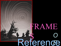 (accelerated) frame of reference.