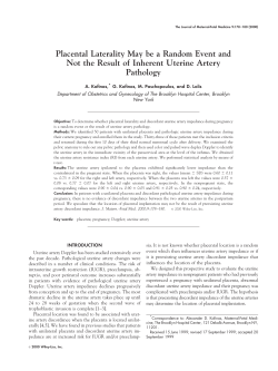 Placental laterality may be a random event and not the