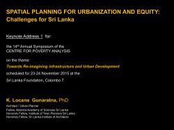 SRI LANKA INSTITUTE OF ARCHITECTS and
