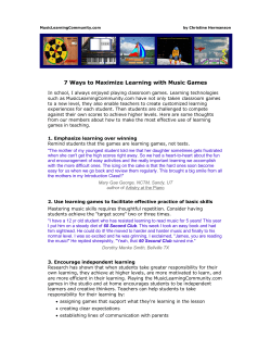 7 Ways to Maximize Learning with Music Games
