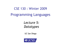 datatypes