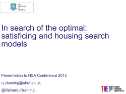 Richard-Dunning-HSA-2015 - Housing Studies Association