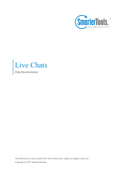 Help Documentation - SmarterTools Help System Index