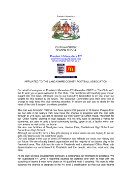 Football Club - Prestwich Marauders FC