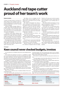 Auckland red tape cutter proud of her team`s work