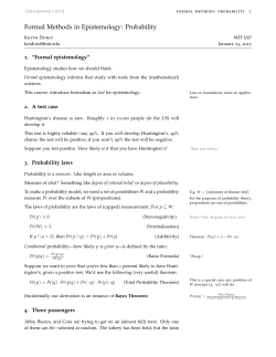 Probability - Kevin Dorst