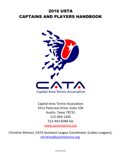 2016 usta captains and players handbook