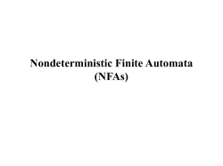 Nondeterministic Finite Automata (NFA)