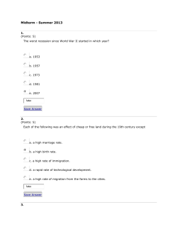 Midterm - Summer 2013