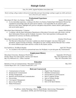 Resume - Haleigh Giebel