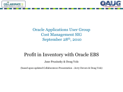 Profit in Inventory with Oracle EBS