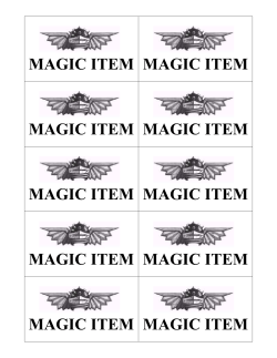 magic item