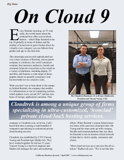 Cloudtrek is among a unique group of firms specializing in ultra