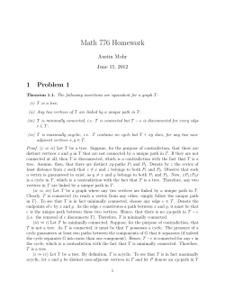 Graph Theory I
