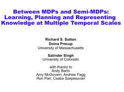Multi-Time Representations of Temporally Abstract Knowledge