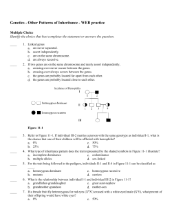 Genetics - Othe Patterns of Inheritance File