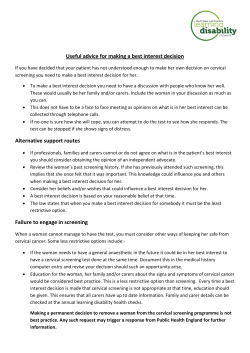 Useful advice for making a best interest decision Alternative support