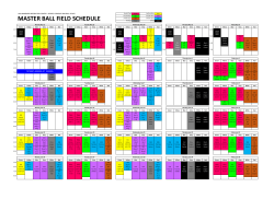 master ball field schedule - Williamsburg Recreation Center