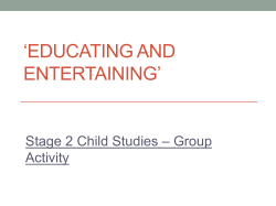 Group Task-Educating through entertaining