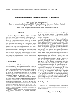 Iterative Error Bound Minimisation for AAM Alignment