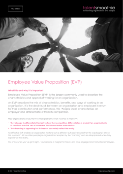 Employee Value Proposition (EVP)
