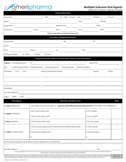 Multiple Sclerosis Oral Agents