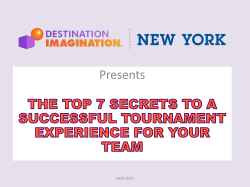 secret # 1 the tournament is a celebration of every team!