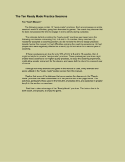 Ten Ready Made Practice Sessions by Jason Vittrup