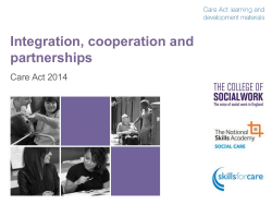 Integration, cooperation and partnerships overview